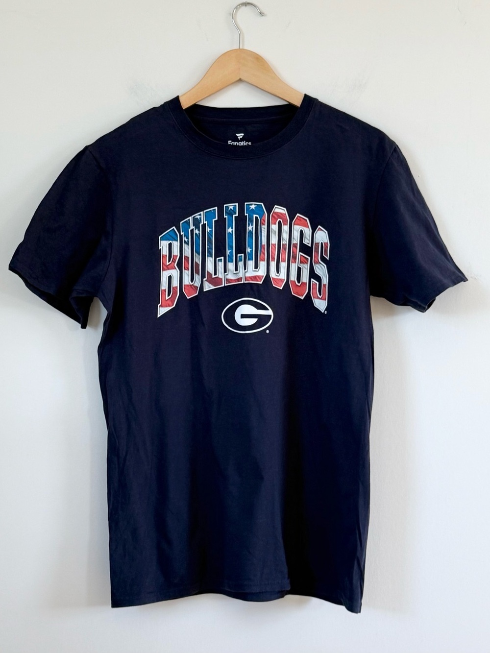 Georgia Bulldogs NCAA Fanatics Tee - Americana Patriotic Graphic - Size M